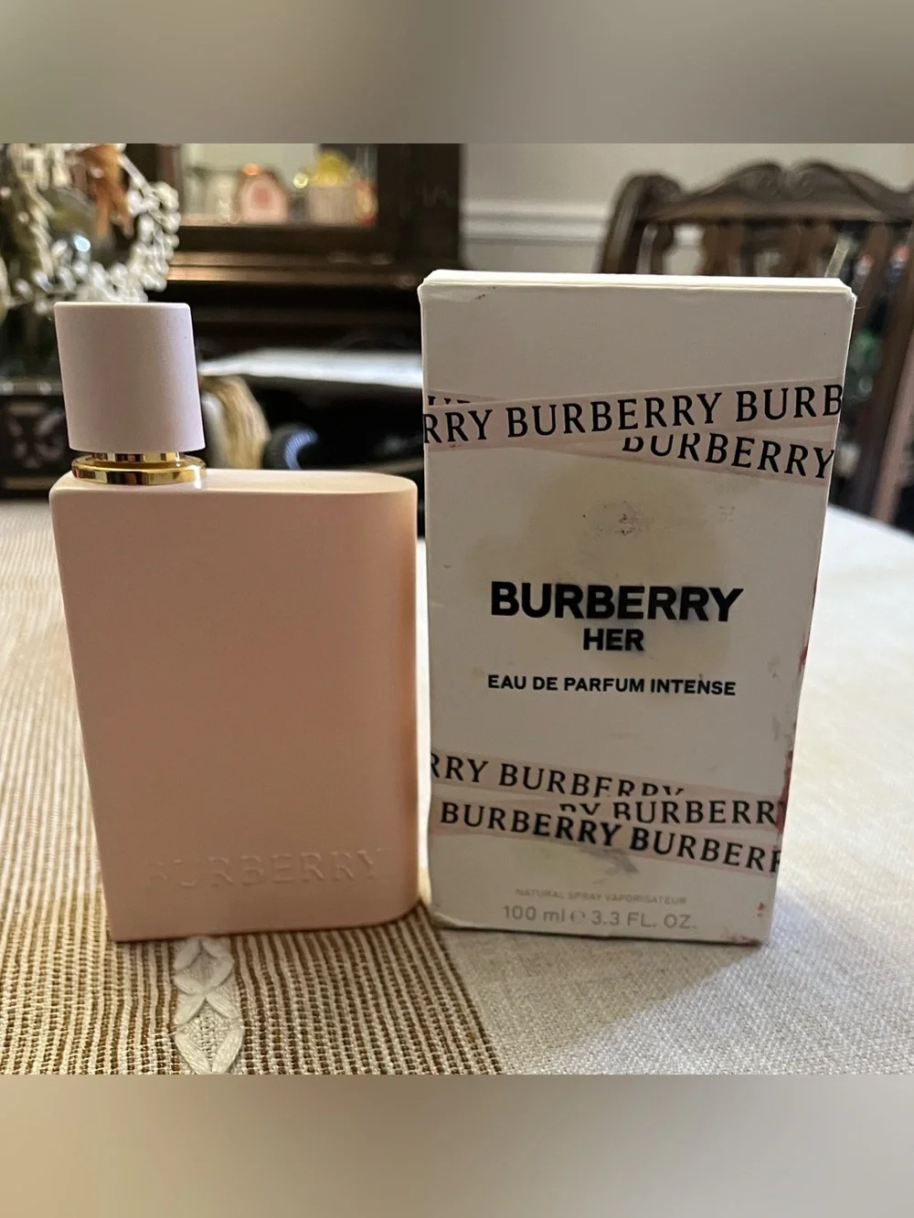Burberry Her Eau de Parfum Intense — Blush Pink Bottle- 3.3 ounces - Picture 1 of 3